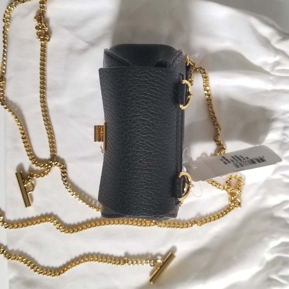 Chloe Drew Leather Crossbody Backpack Black - Picture 9 of 15